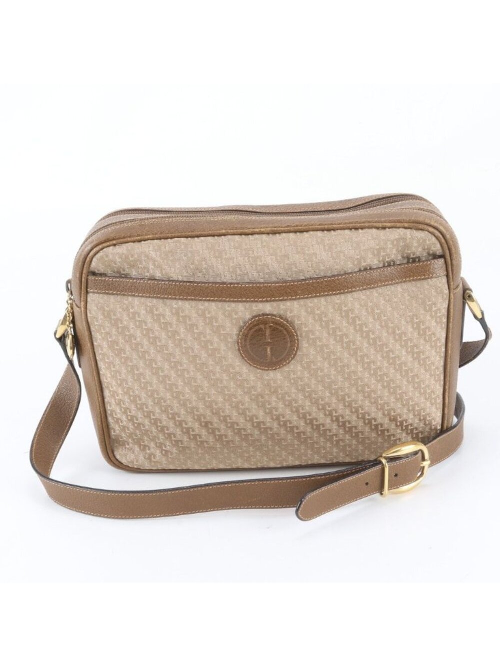 Gucci 001 23 Shoulder Bag Crossbody Hand Tote Brown Leather Brands